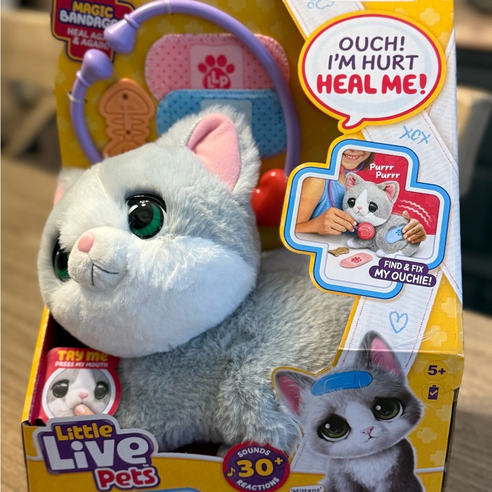 Little Live Pets Ouchies Kitten Interactive Hot Toy 2026 Christmas in July